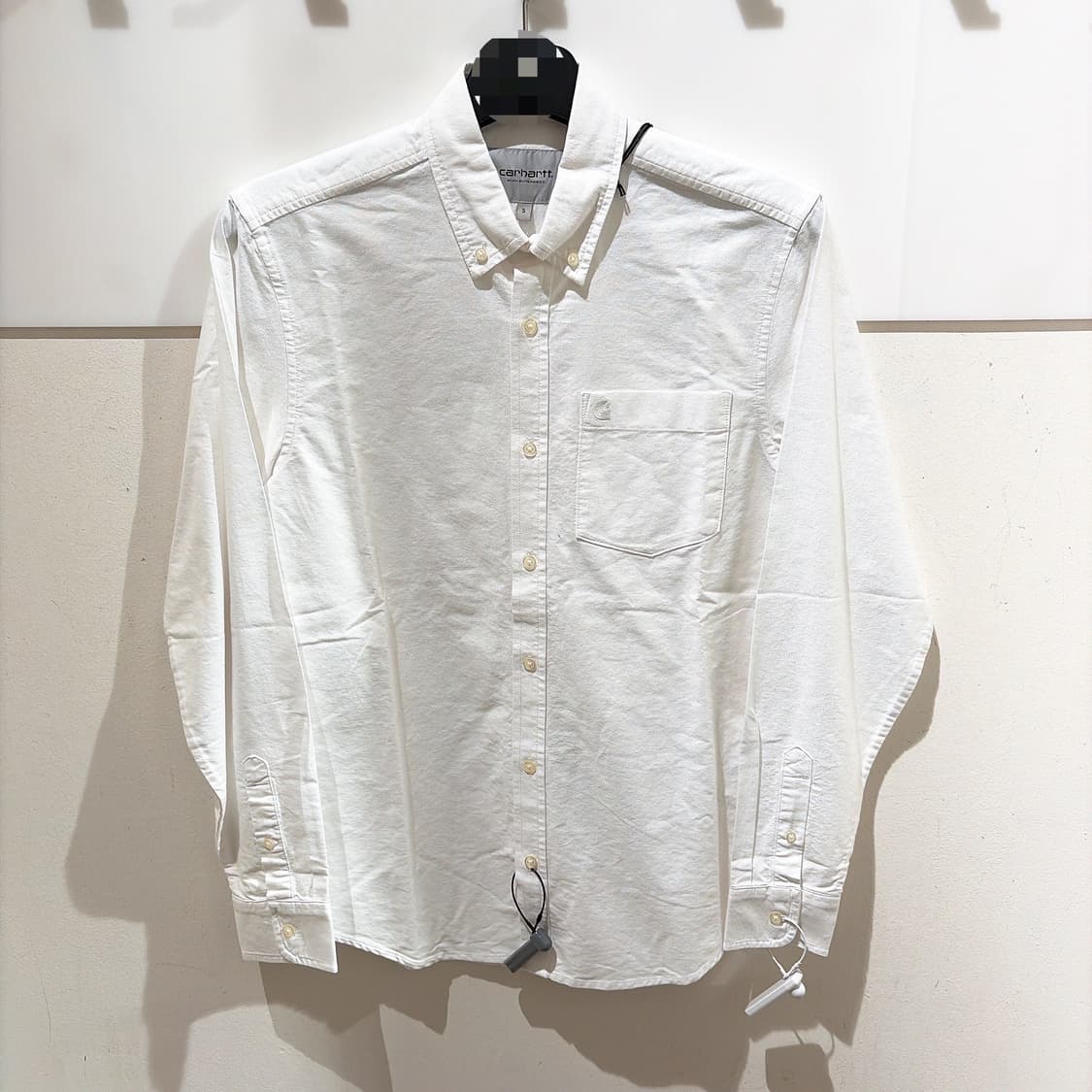 (정품/새상품) carhartt 칼하트 남성 화이트 로고 셔츠 핫딜!! 상품이미지1