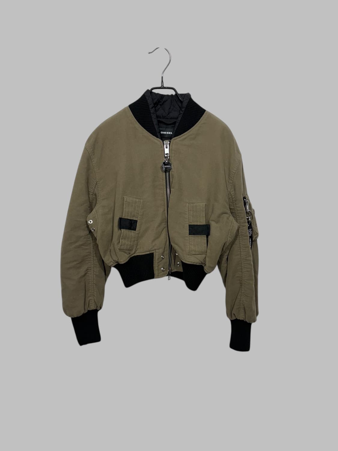 DIESEL crop ma-1 jacket brown  상품이미지2