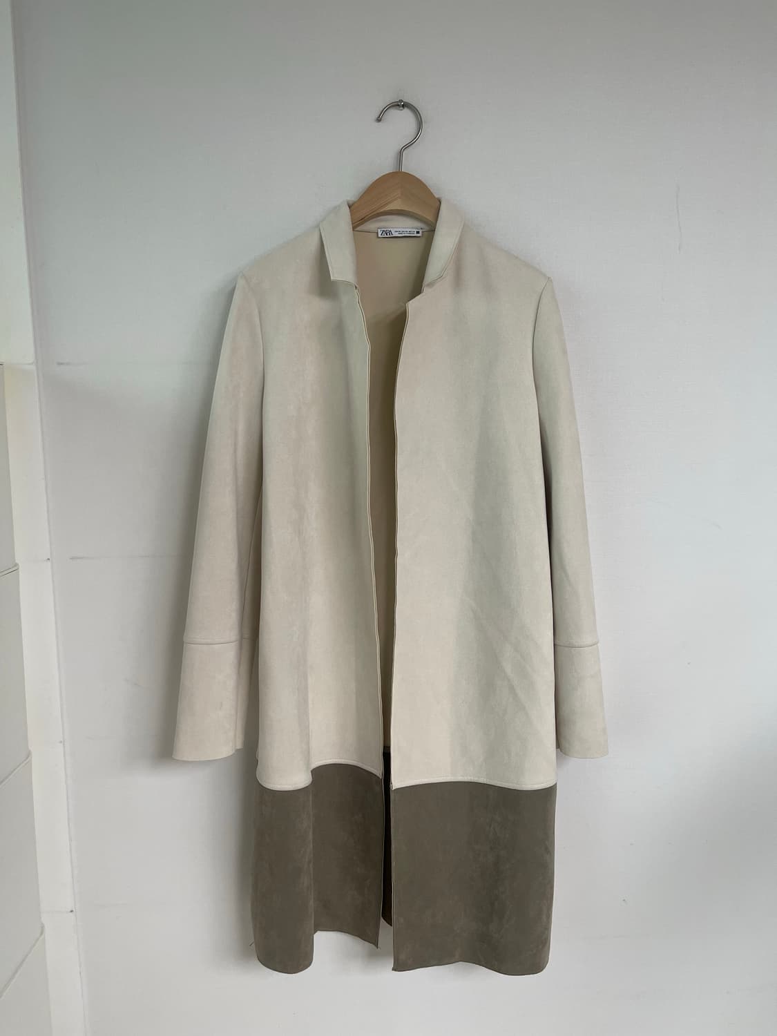 자라 ZARA 스웨이드 롱 자켓 55 상품이미지1