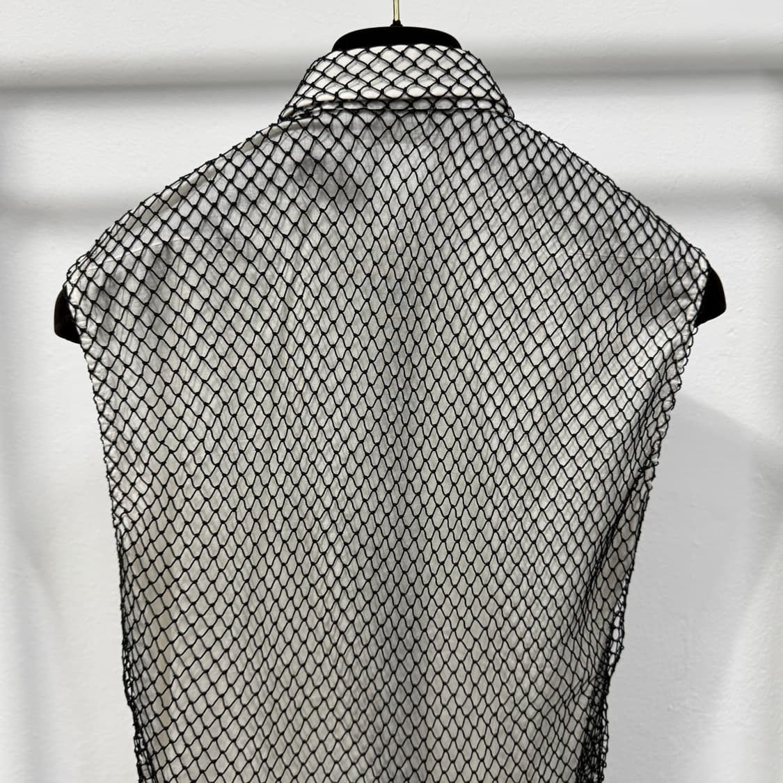 디올옴므 04s 그물 반팔 셔츠 상품이미지5