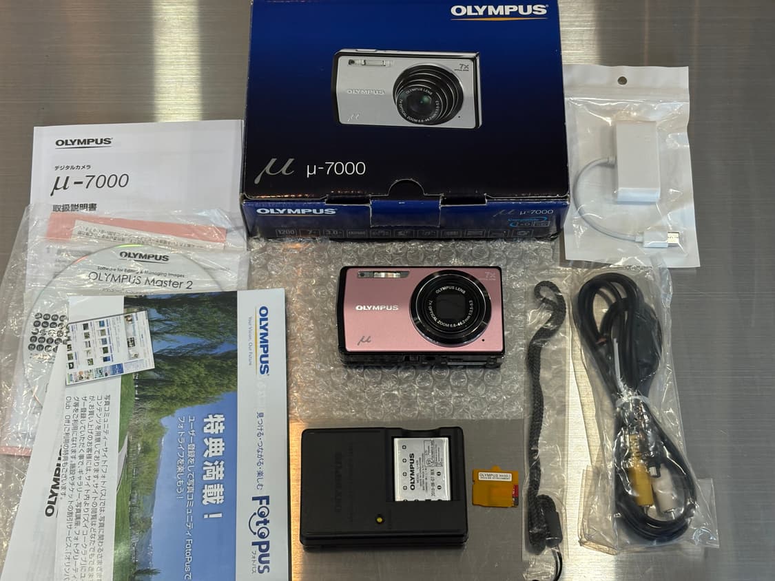 풀박/딸기우유)올림푸스 뮤7000 핑크 빈티지디카 상품이미지2