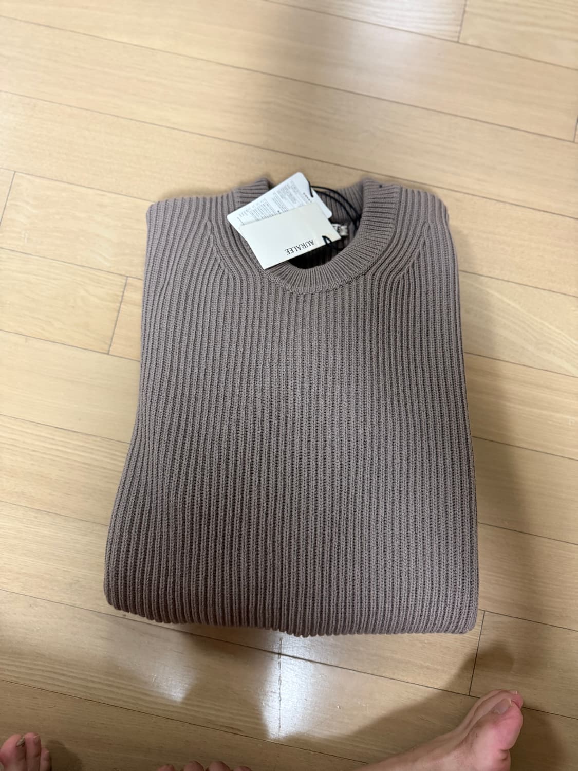 오라리 슈퍼 파인 울 립니트 상품이미지2