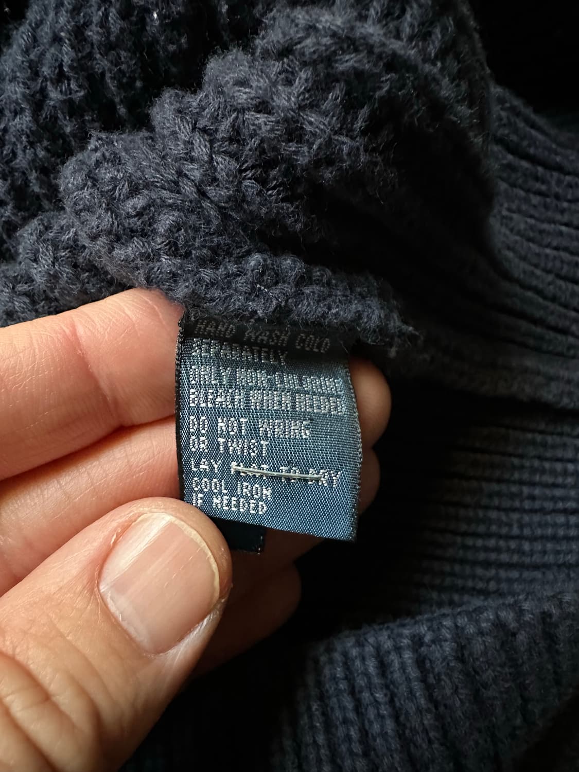 폴로 랄프로렌 숄칼라 스웨터 네이비 L 상품이미지7