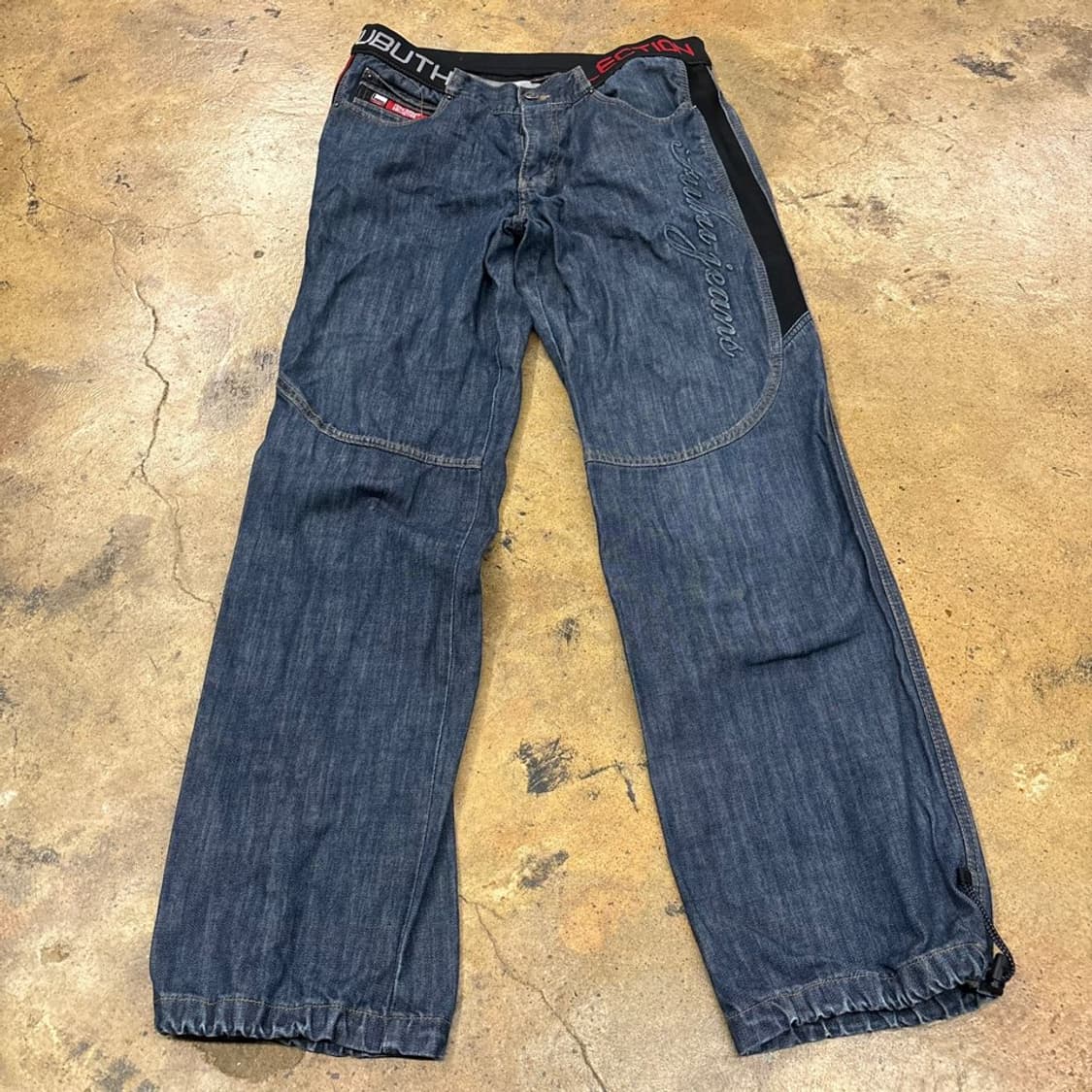 [정품] 후부 데님 팬츠 Y2K 스타일 상품이미지3
