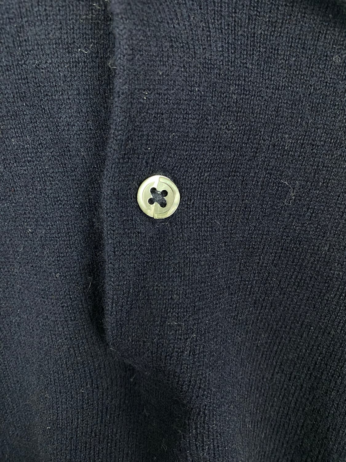 폴로 랄프로렌 메리노 울 네이비 니트 카라티 L 상품이미지6