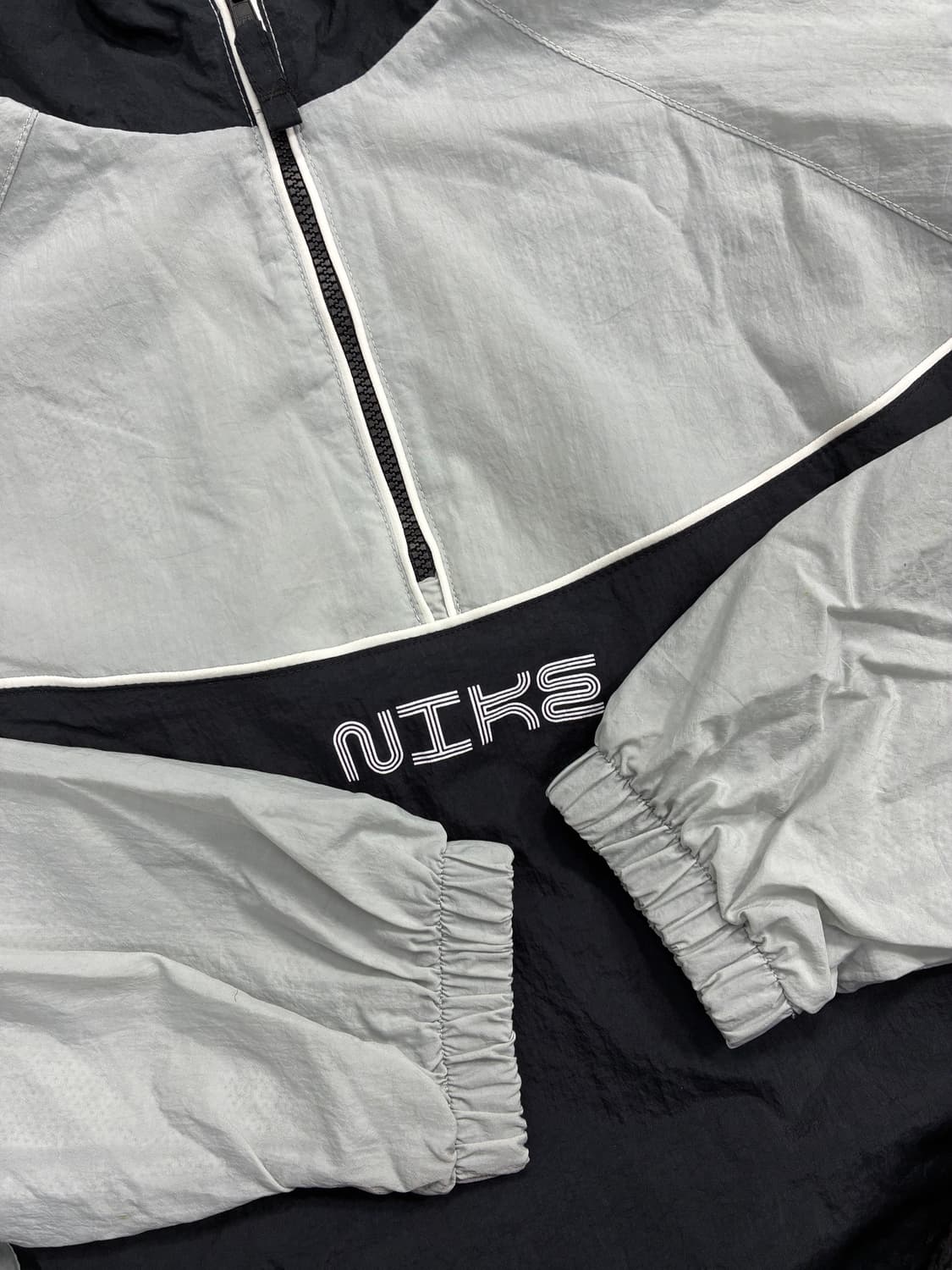 나이키 블랙 그레이 우븐 아노락 XL 상품이미지6