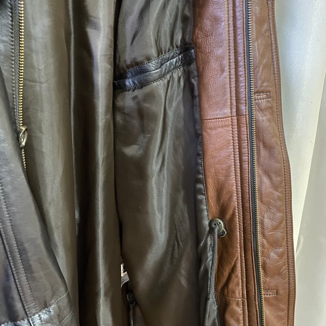 Vintage leather parka 상품이미지5