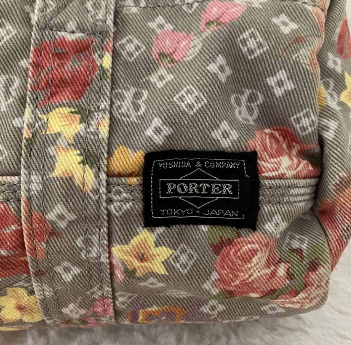 (착샷o) PORTER×BEAMS BOY 콜라보 데님 미니 보스턴백 상품이미지4