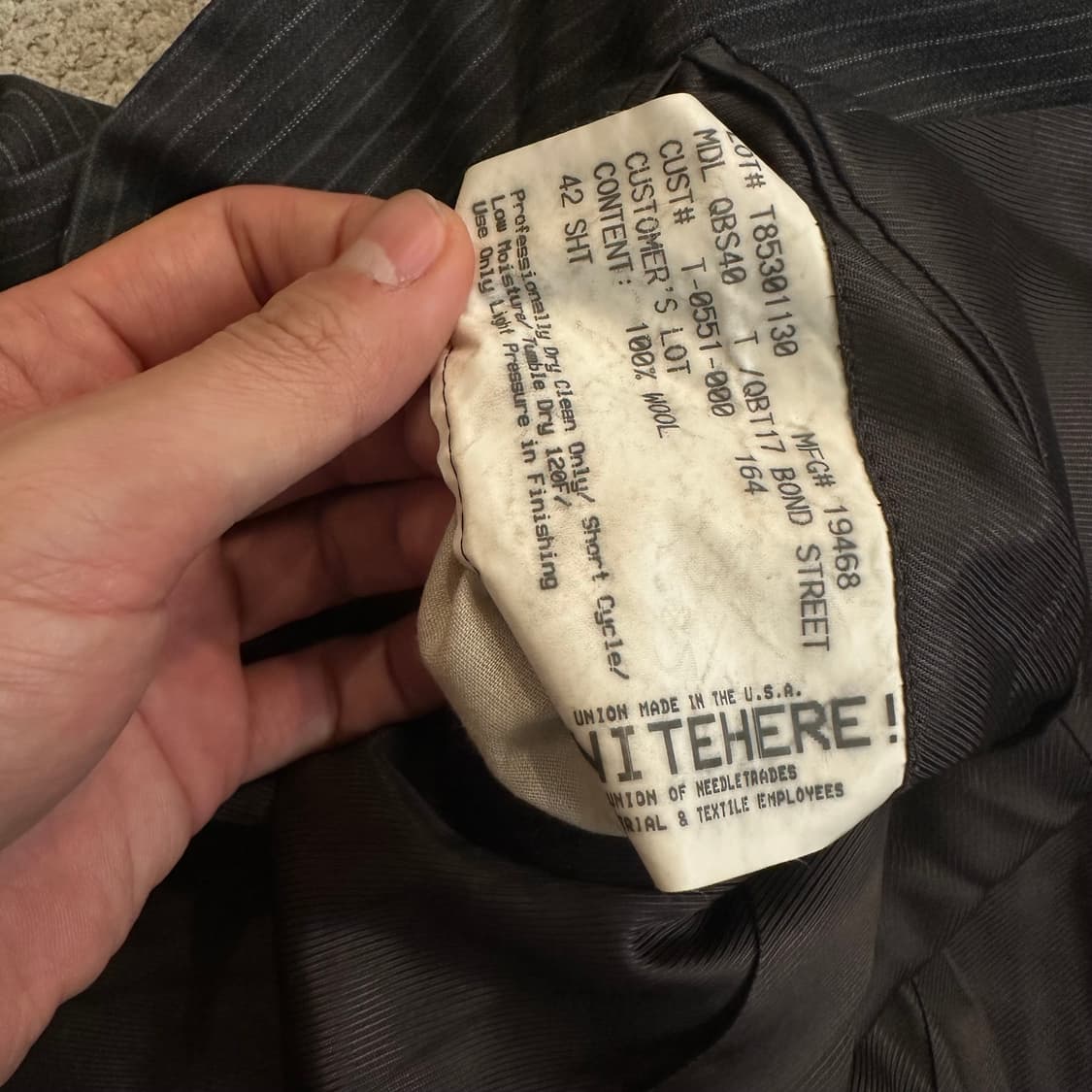 버버리 (Burberry) 핀스트라이프 블레이져 상품이미지6