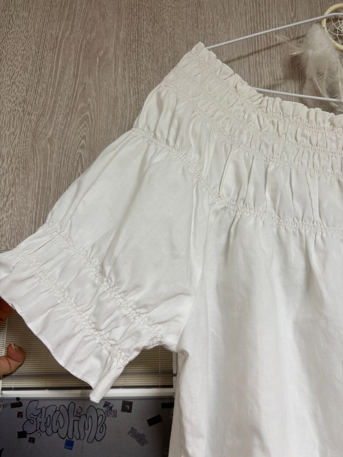 마루 빈티지 화이트 청순 블라우스 상품이미지2