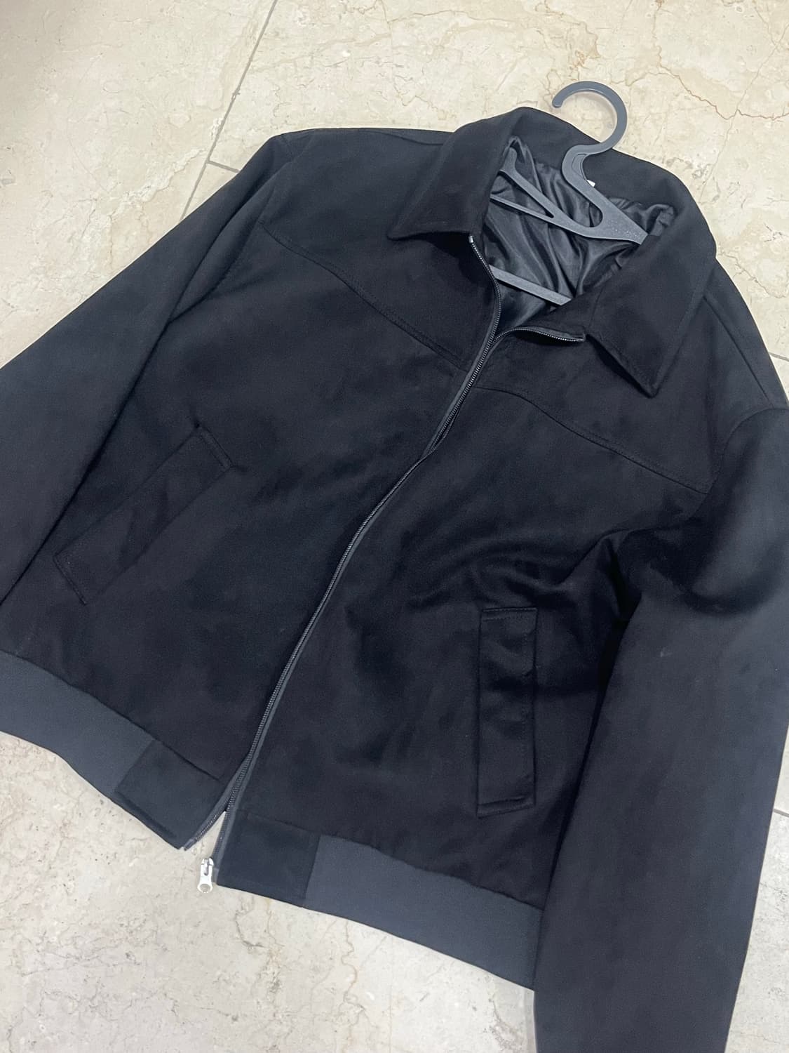 블랙 스웨이드 자켓 상품이미지1