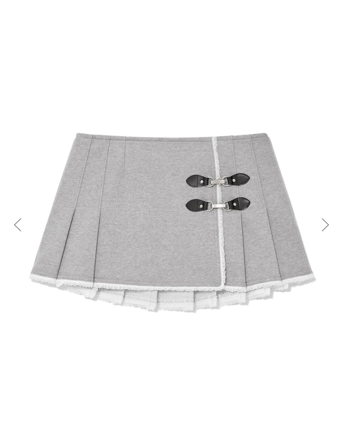 CIAO BUCKLE MINI SKIRT (GRAY) m size 상품이미지1