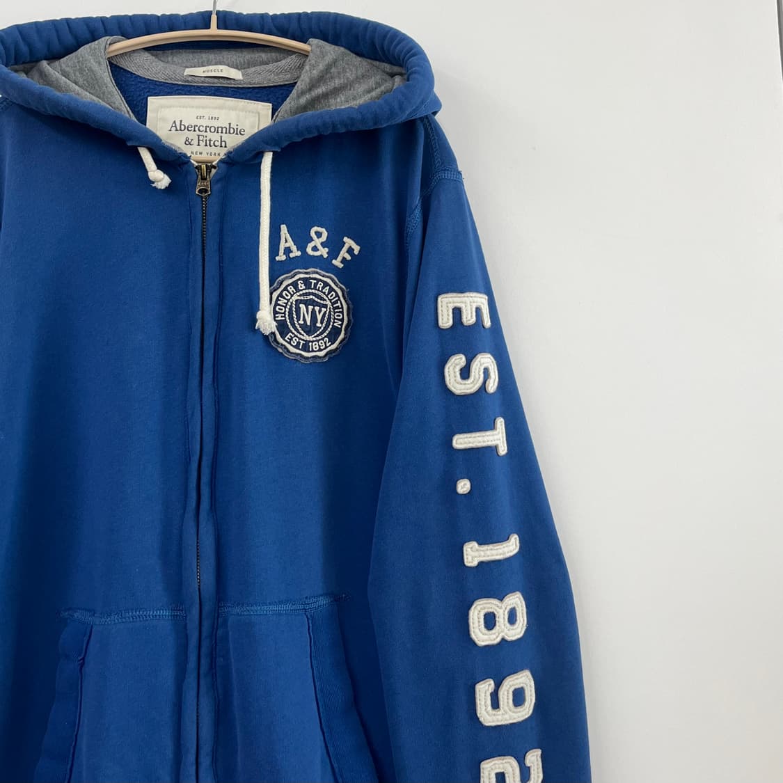 아베크롬비 자수로고 포카리 후드집업 105 상품이미지5