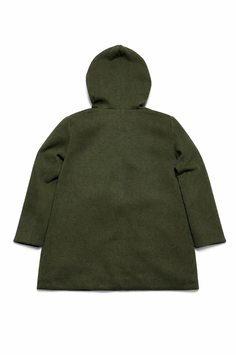 JPN00s 일본 빈티지 Y2K 모리걸 아메카지 니트 원단 후드 하프코트 상품이미지2