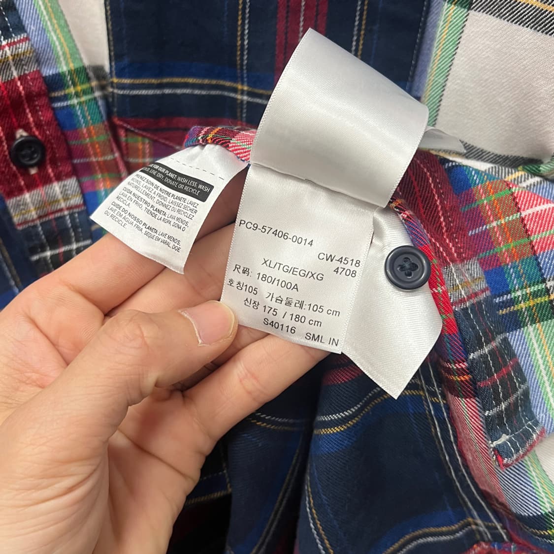 리바이스 멀티 체크 모던 웨스턴 셔츠 남방 XL 상품이미지4