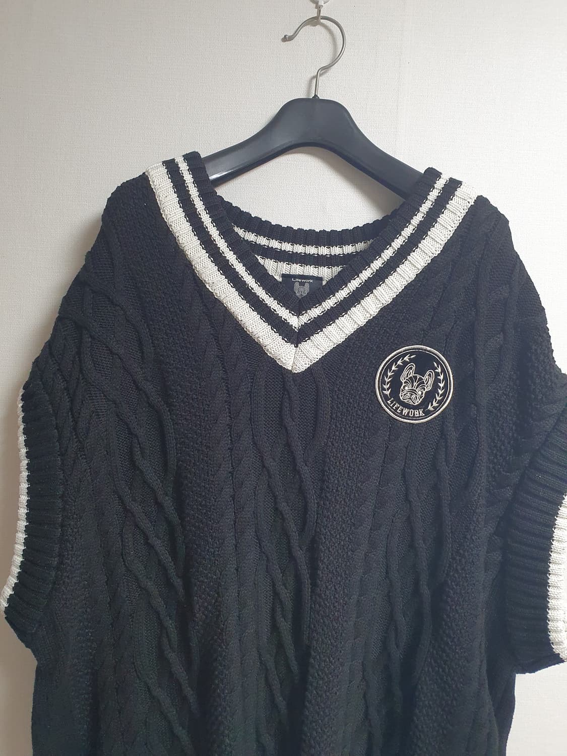 라이프워크 라독 니트 롱 베스트 블랙 🐕🖤 상품이미지1