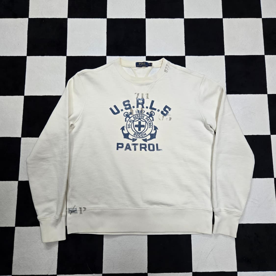 M 폴로랄프로렌 USRLS PATROL 스웻셔츠 아이보리 상품이미지1