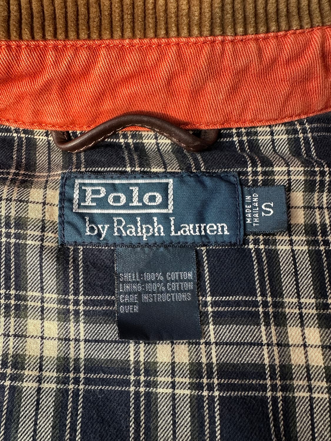 90s 폴로 해링턴 자켓 (100 / 오렌지 / 코듀로이 카라) 상품이미지6