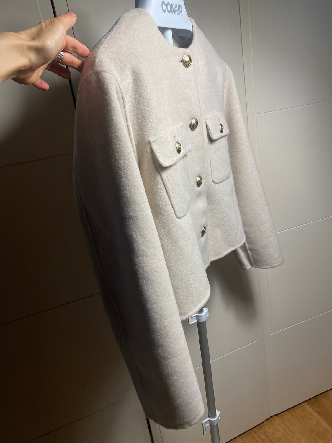 OAMARU 캐시미어 혼방 핸드메이드 자켓 90(새상품) 상품이미지6