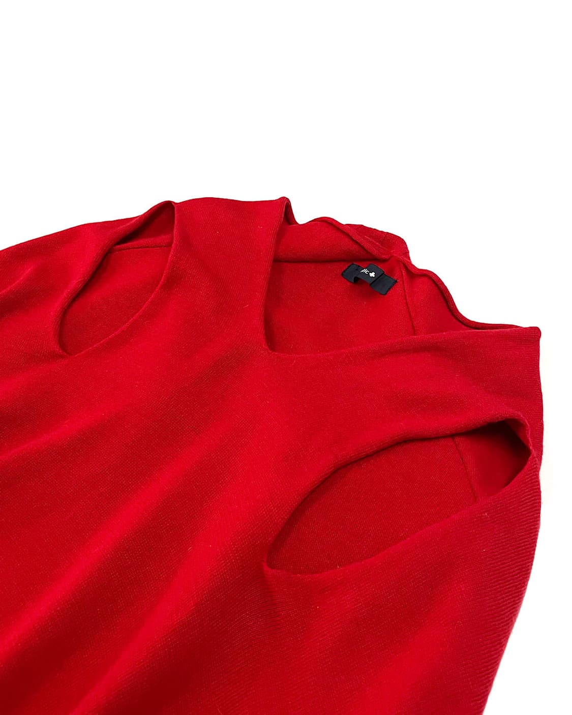 mystic 레드 슬리브리스 니트  상품이미지5