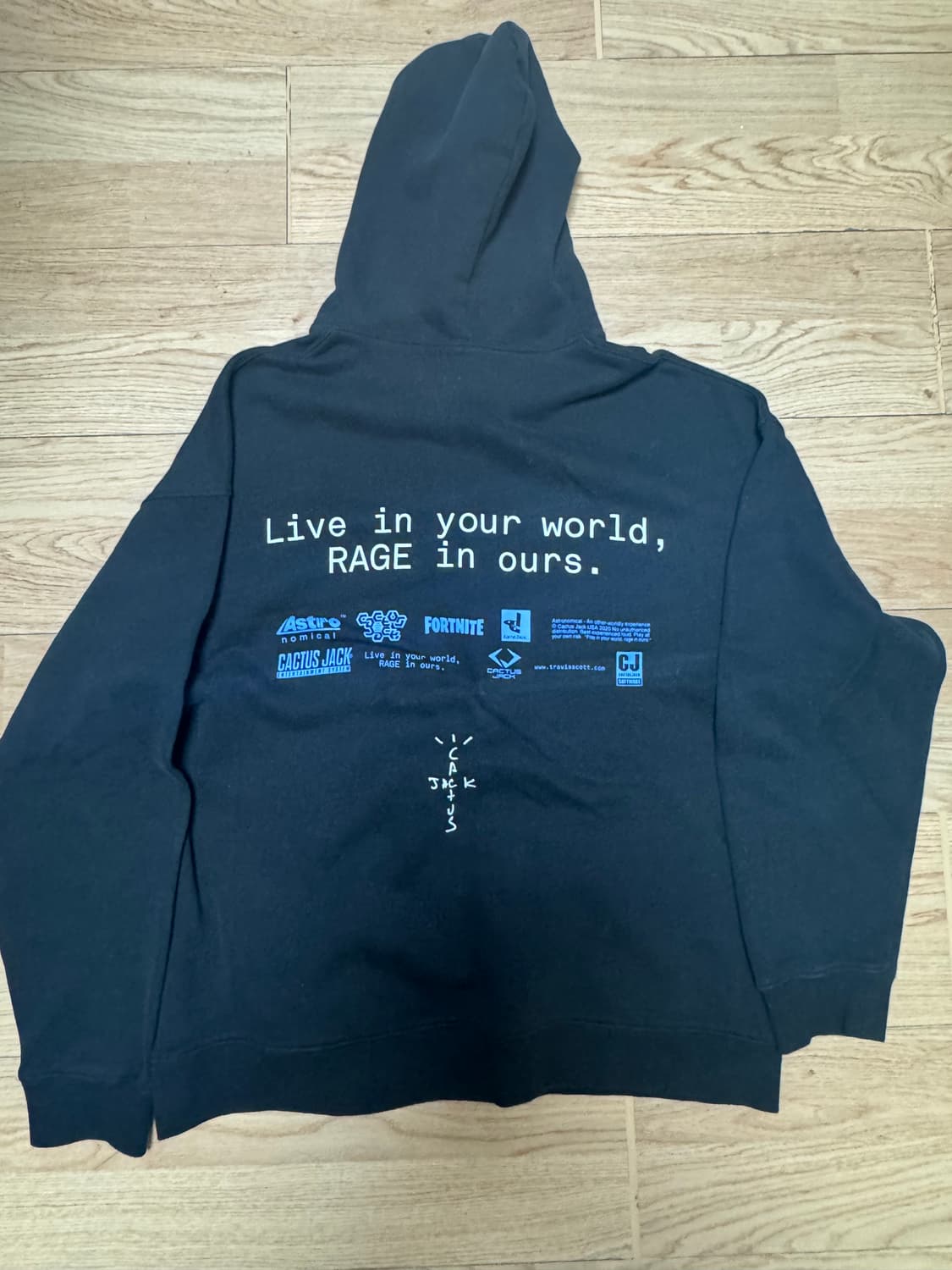 [L] 트래비스 스캇 더 월드 머천다이스 후드 상품이미지2