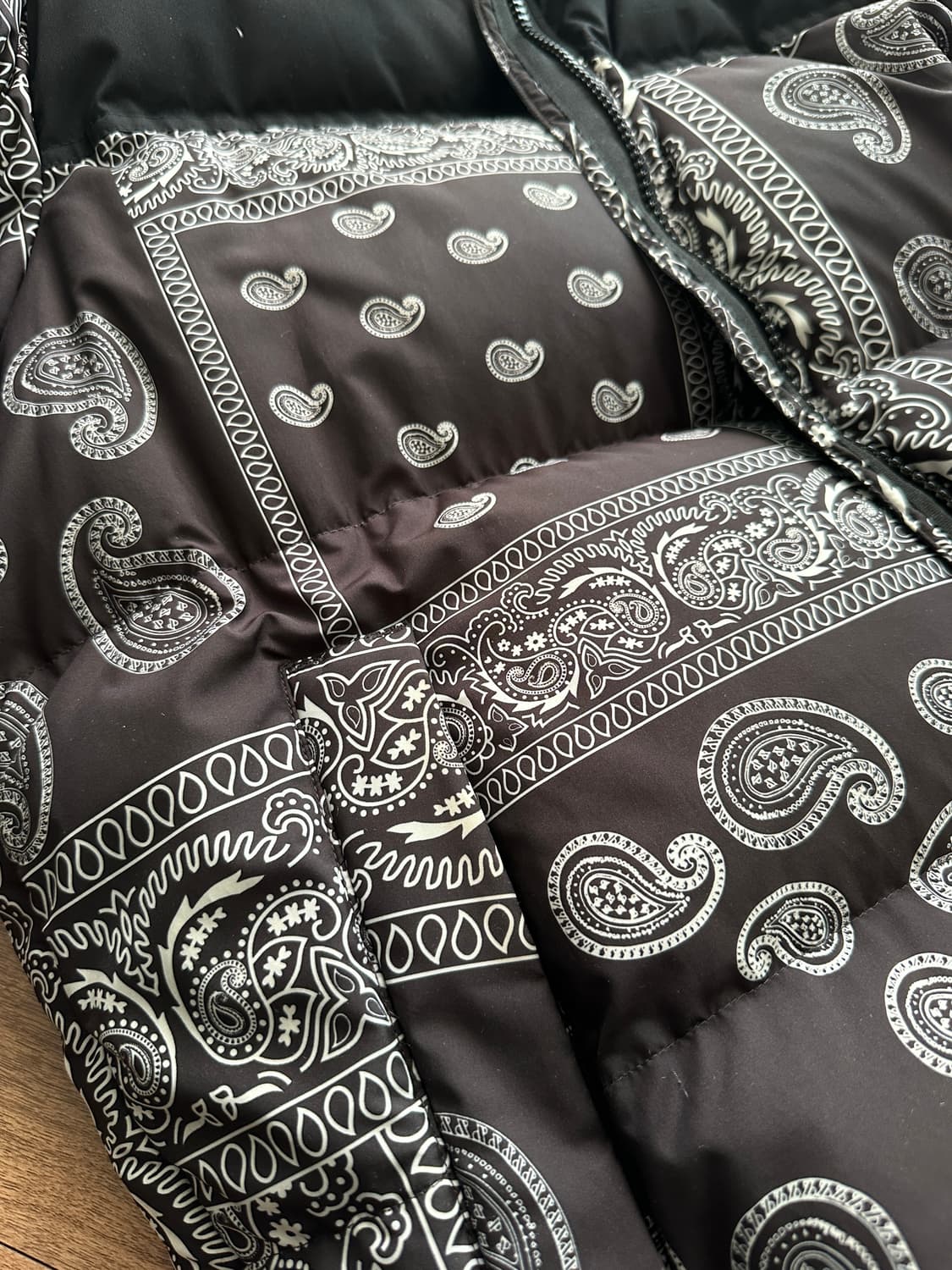 [L] 노스페이스 x 케이스스터디 페이즐리 눕시 패딩 상품이미지9