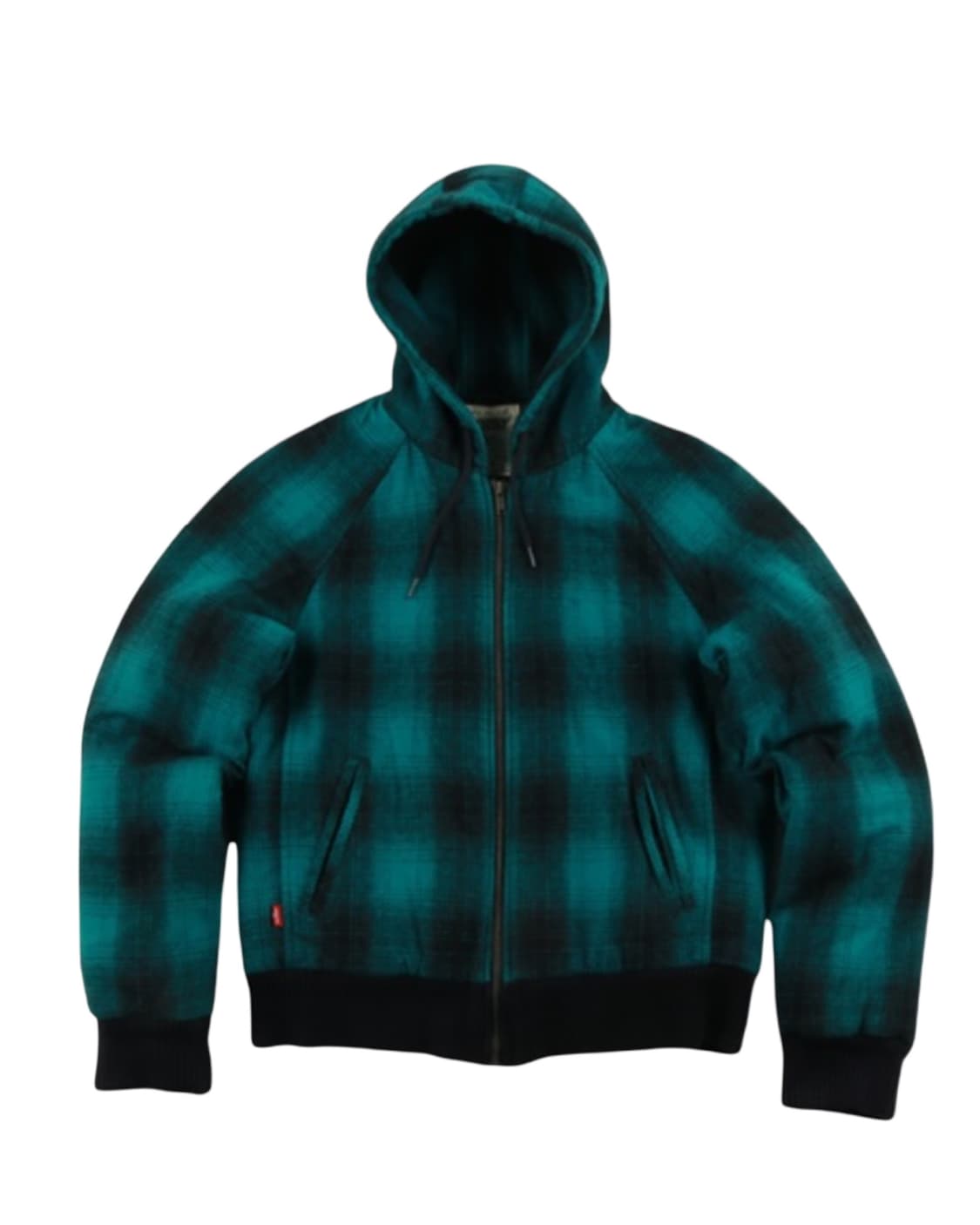 리바이스 플란넬 체크 누빔 후드자켓 상품이미지1