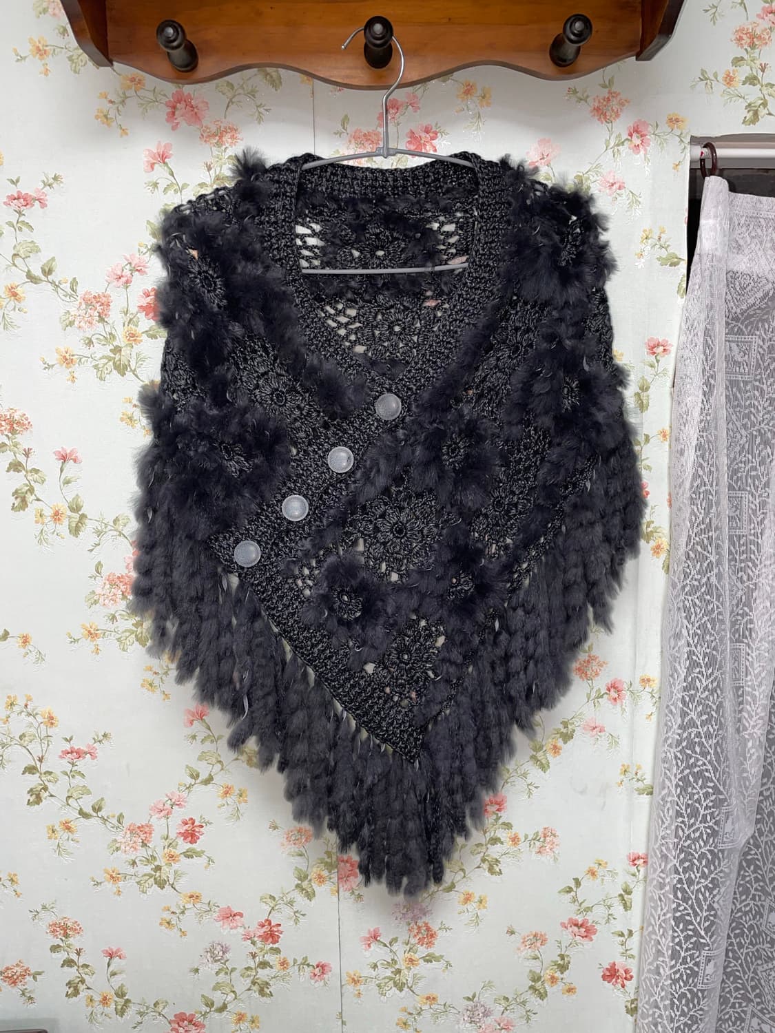 레이븐 퍼 니트 베스트 상품이미지1