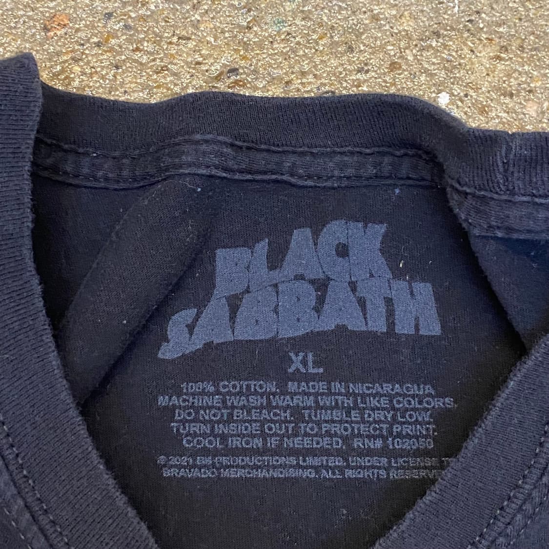 미국 빈티지 블랙사바스 공식굿즈티 반팔티 락티셔츠 상품이미지4