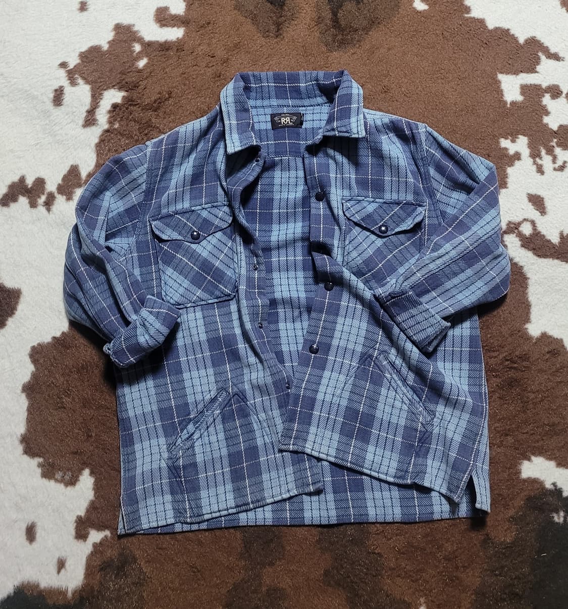 RRL 아우터 & 남방 블루체크(XL) 상품이미지10