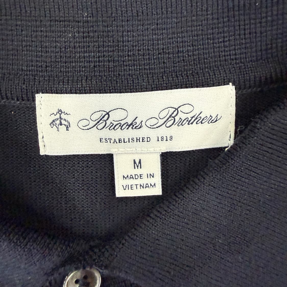 (M)브룩스 브라더스 Brooksbrothers 울 카라니트(네이비) 상품이미지2