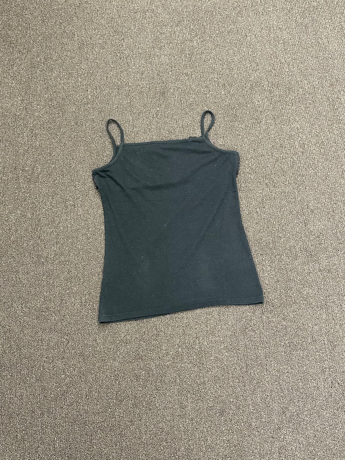 L)Japanese vintage 여성 레이스 블랙 나시  상품이미지5