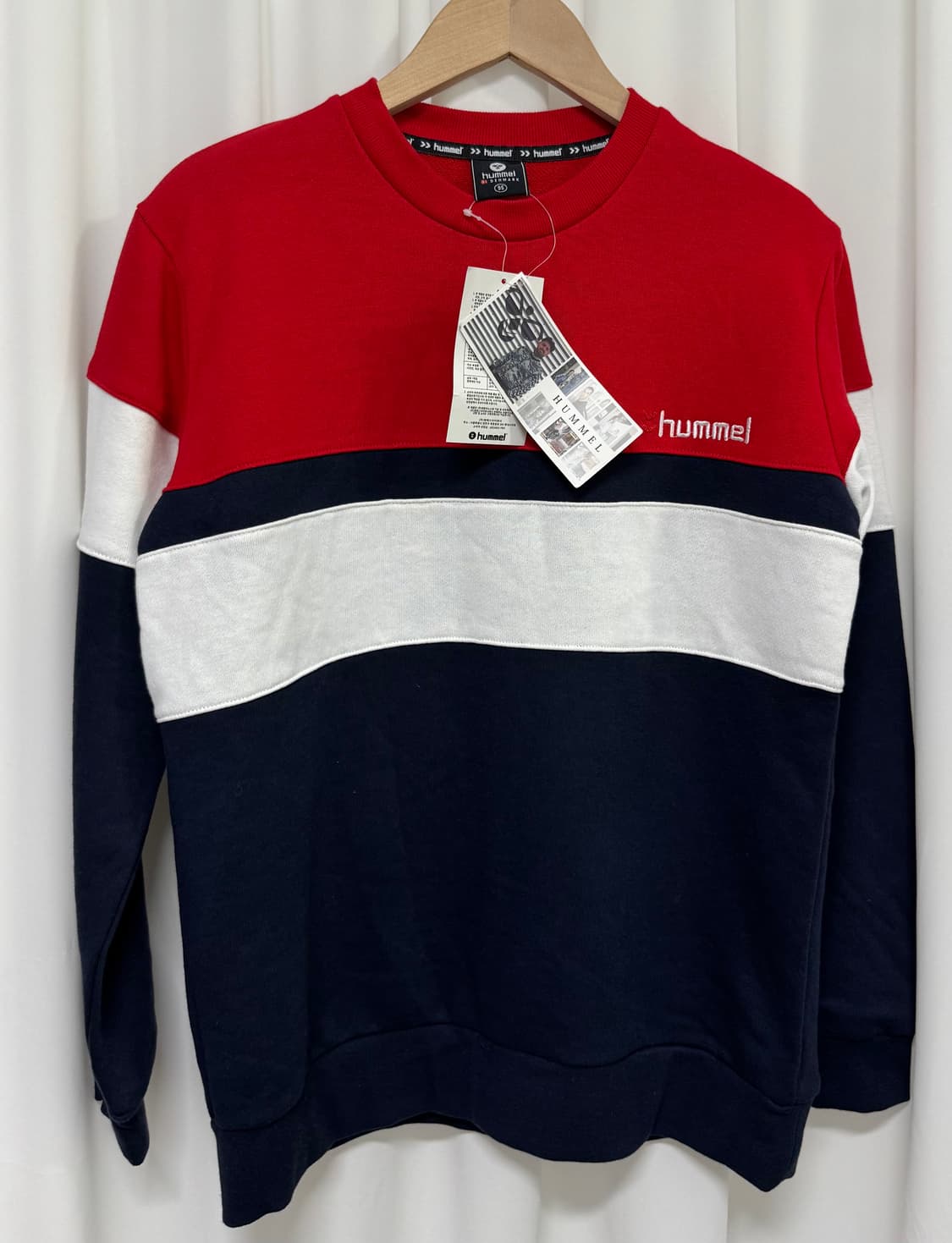 [새상품] 험멜 컬러블록 맨투맨 상품이미지2