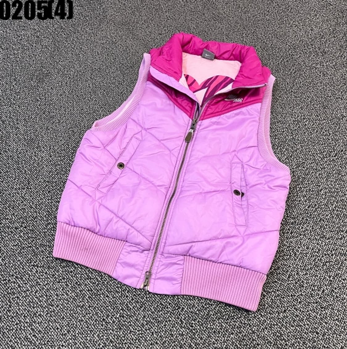 [L/90] 나이키 여성 배색 니트 패딩 조끼 베스트 0205(4) 상품이미지1
