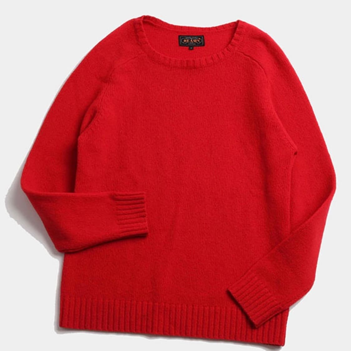 Beams 빔즈 플러스 울 니트 레드 상품이미지2