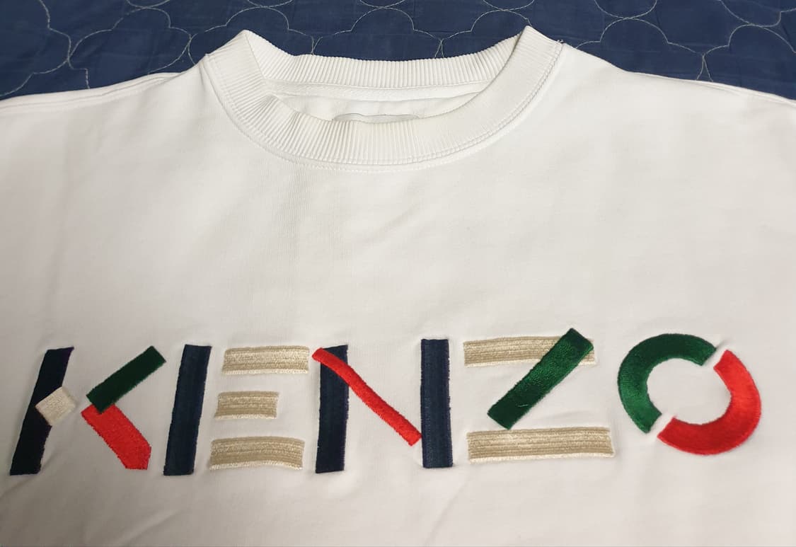 (해외발매) 겐조 20FW 레터링 자수로고 크루넥 기모맨투맨 (M) 상품이미지3