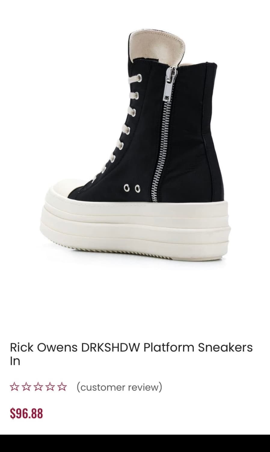 릭오웬스 다크쉐도우 플랫폼 하이탑 37 상품이미지4