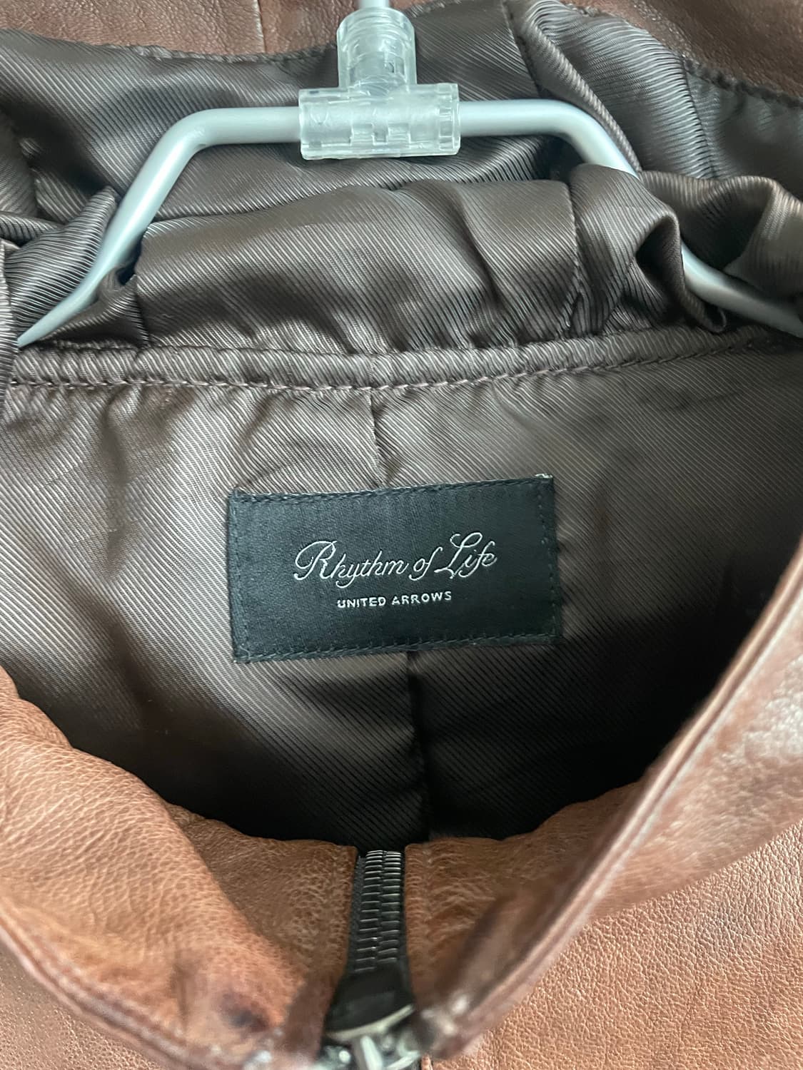 유나이트애로우즈 후드 레더 자켓 상품이미지7