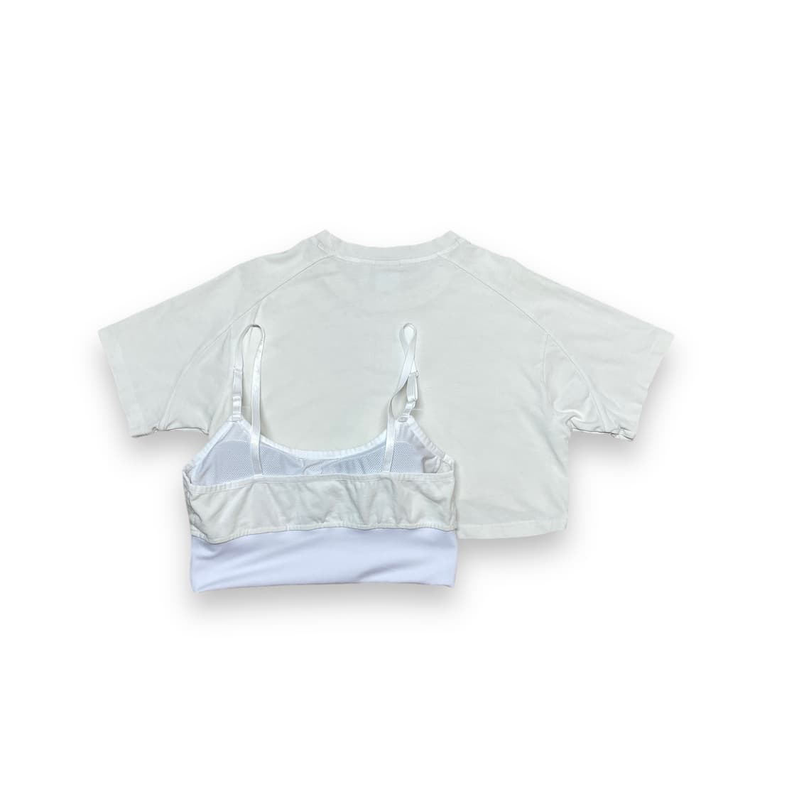 -Adidas Crop & bra top Custom 상품이미지3