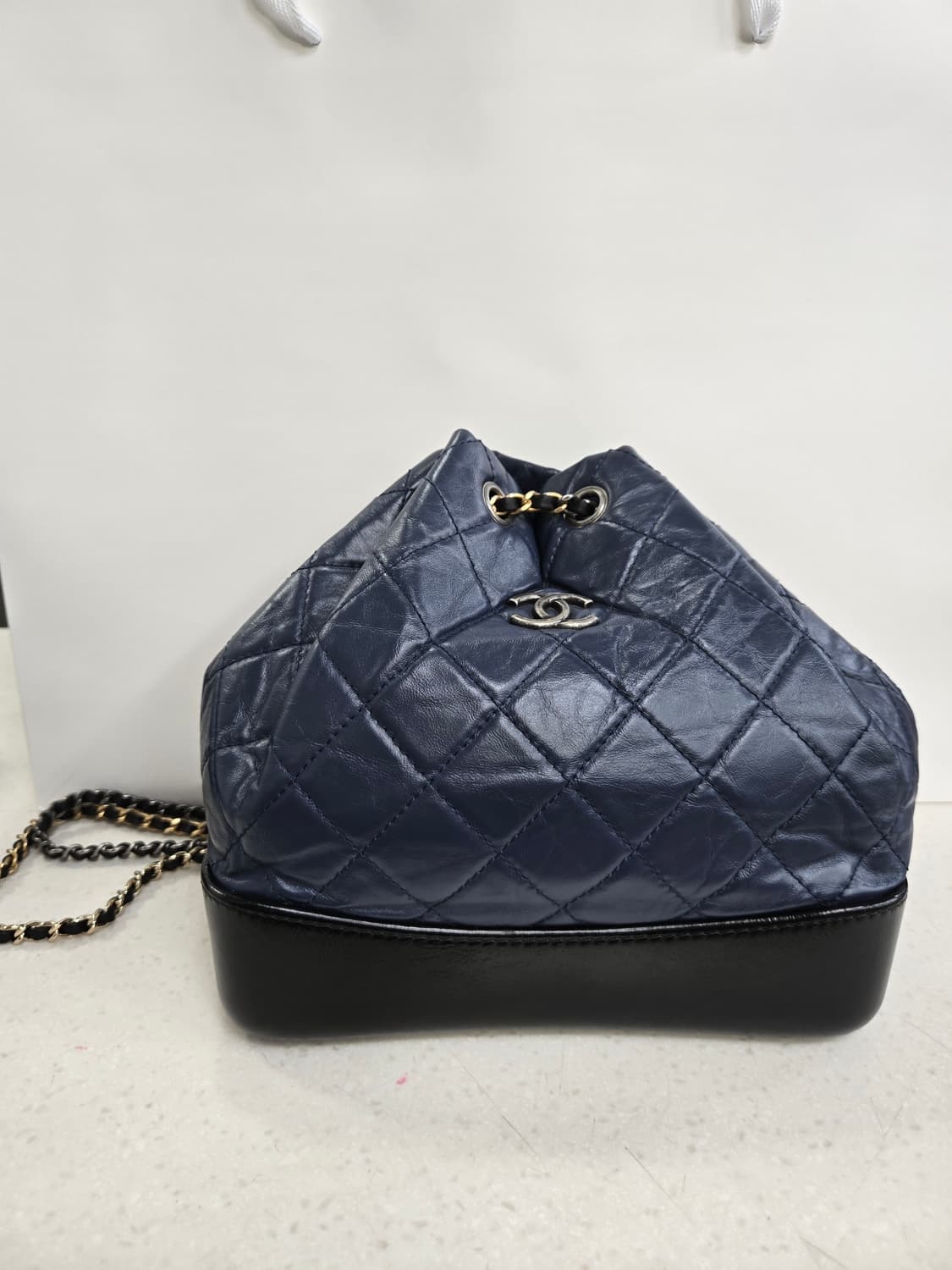 샤넬 가브리엘 백팩 스몰 네이비 블랙 상품이미지2