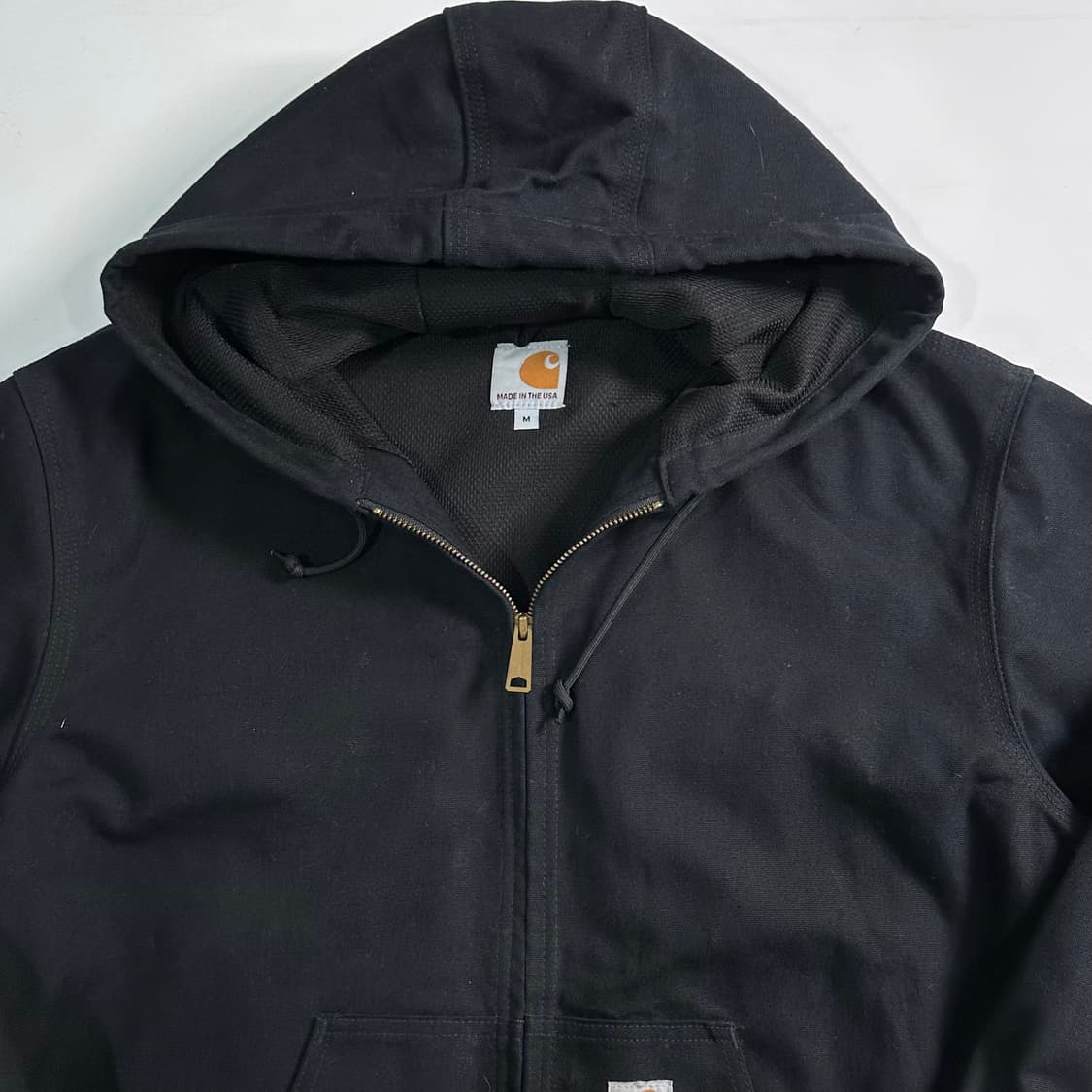 칼하트 블랙 덕 캔버스 엑티브 자켓 상품이미지2