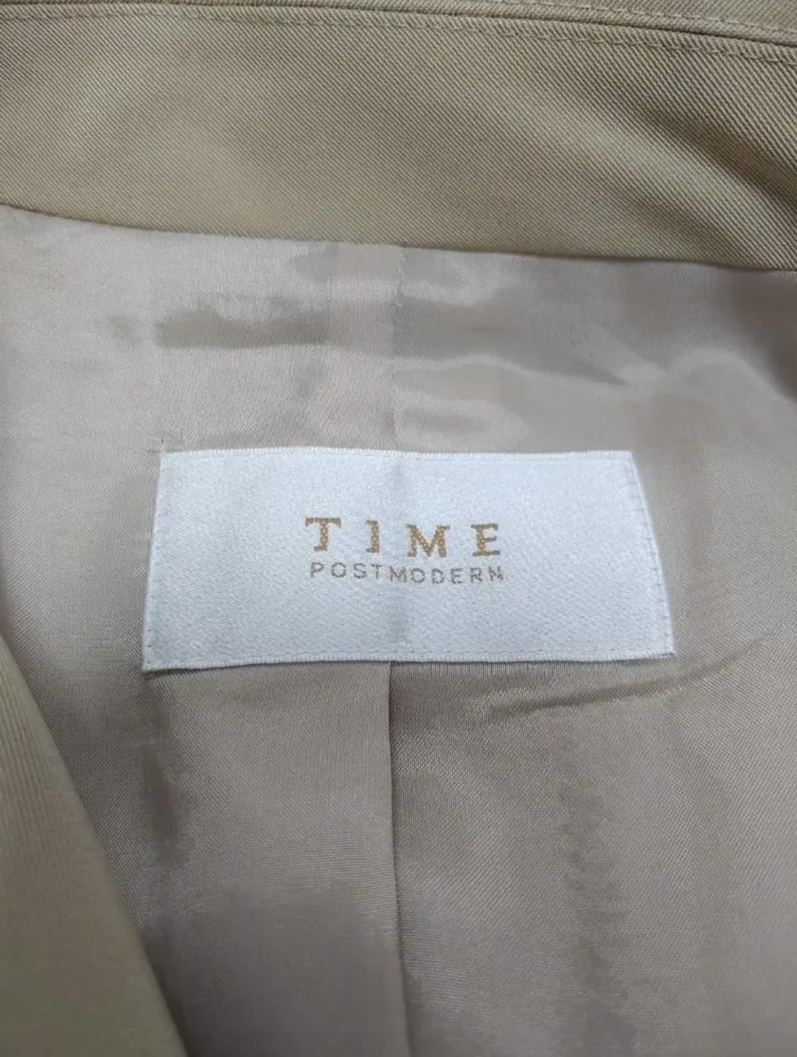 TIME / 타임 베이지 싱글 코트 / 55 상품이미지8