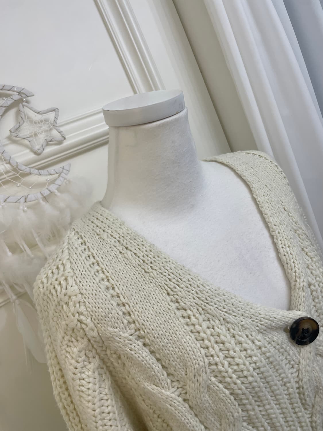 ivory twist 3button winter cardigan 상품이미지7