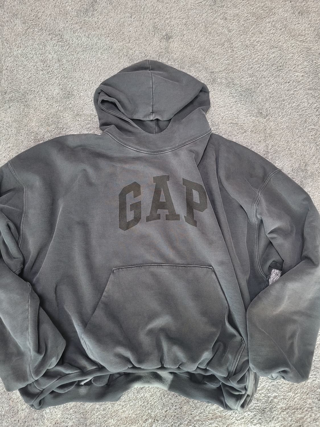 이지갭 도브후드 워시드 블랙 L 상품이미지1