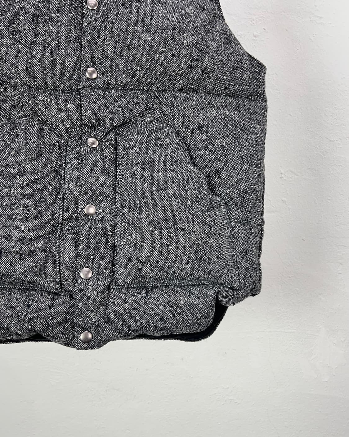 로키 마운틴 페더베드 웨스턴 그레이 울 트위드 다운 베스트 상품이미지5