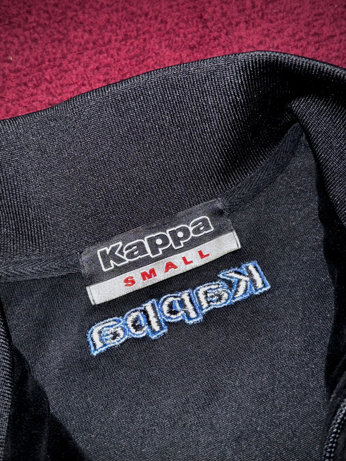 올드스쿨 카파 벨벳 벨루어 트랙탑 져지 S 상품이미지8