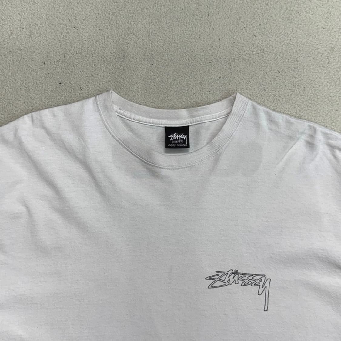 STUSSY 윙스팬 반팔 티 화이트 XL 상품이미지3