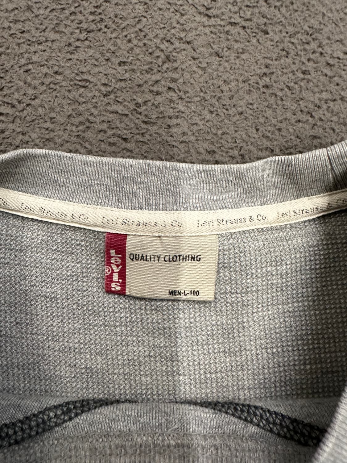 리바이스 빈티지 로고 와플 슬리브 처분  상품이미지3