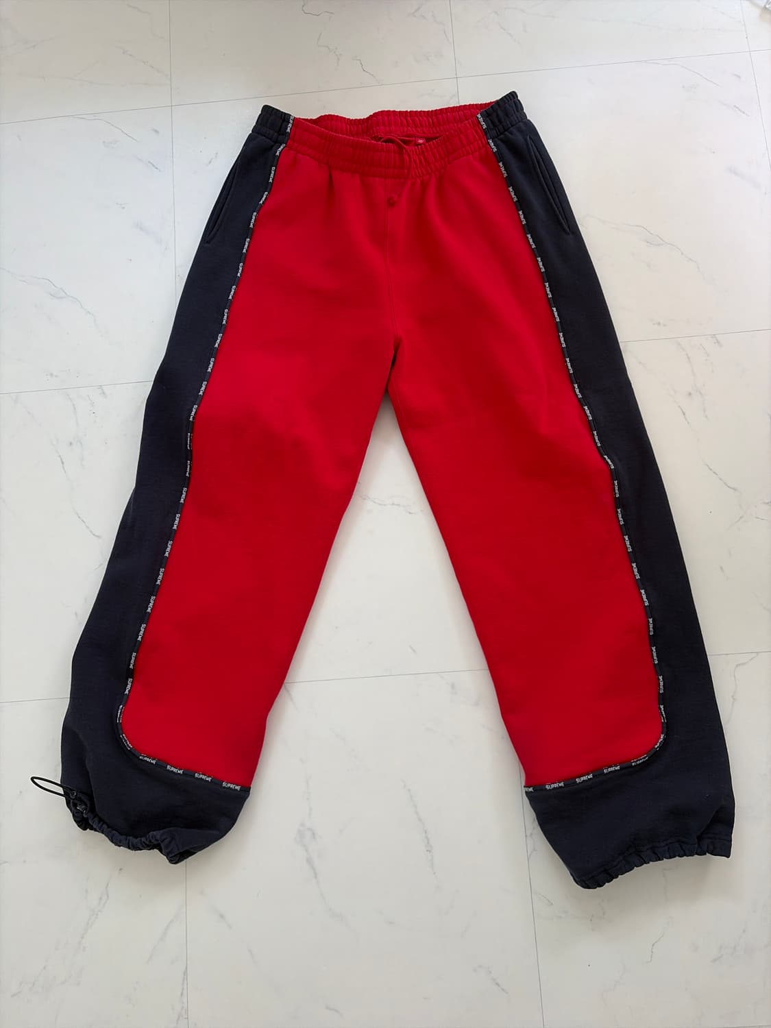 슈프림 배색 스웻팬츠 L 상품이미지1