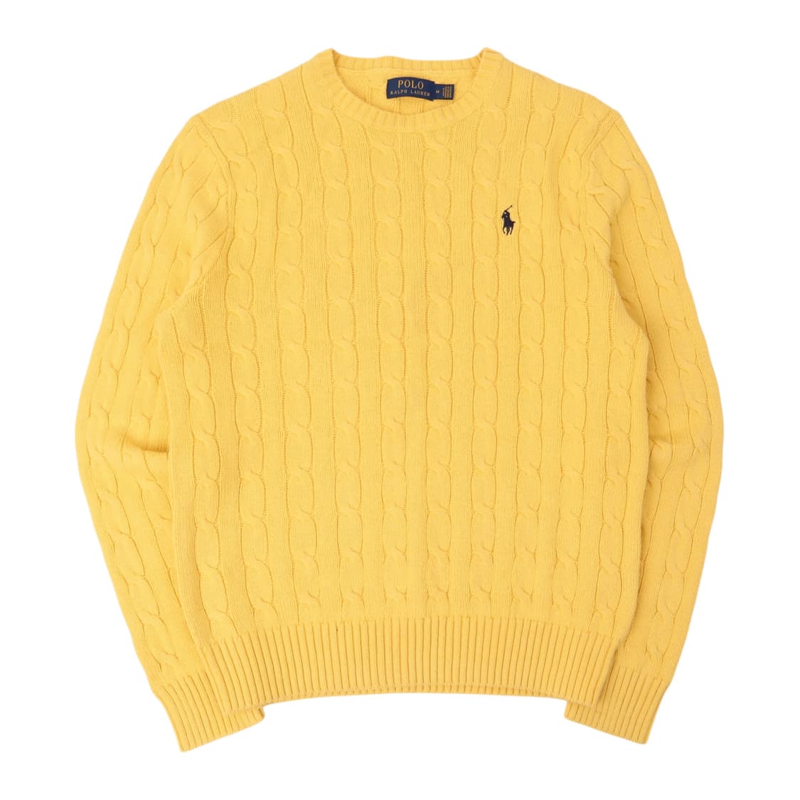 폴로 랄프로렌 옐로우 케이블 니트 스웨터 상품이미지1